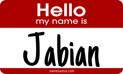 Hello my name is Jabian png download