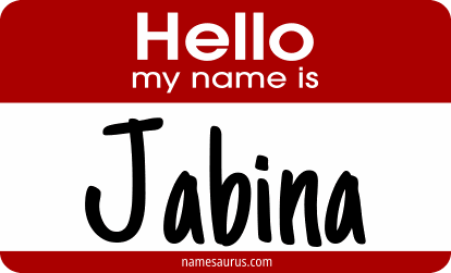 Hello my name is Jabina png download