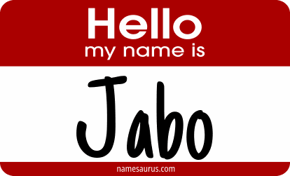 Hello my name is Jabo png download