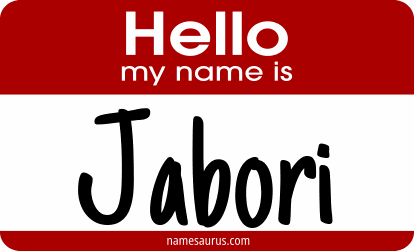 Hello my name is Jabori png download