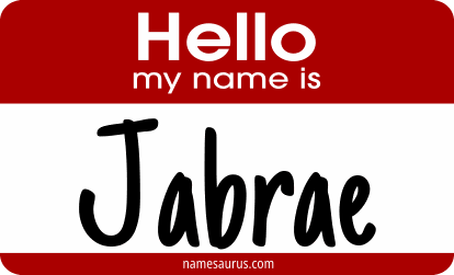Hello my name is Jabrae png download