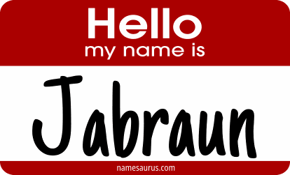 Hello my name is Jabraun png download