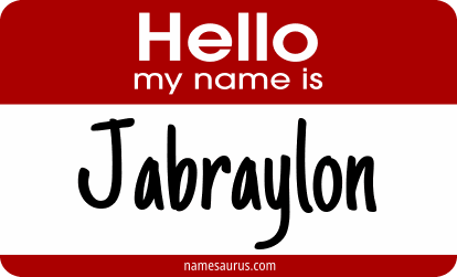 Hello my name is Jabraylon png download