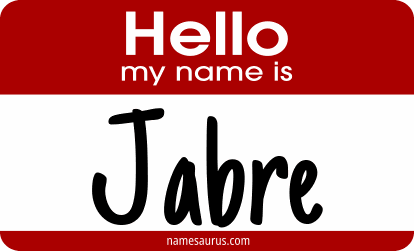 Hello my name is Jabre png download