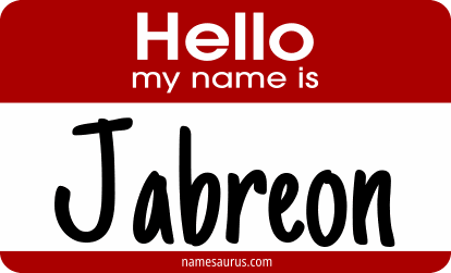 Hello my name is Jabreon png download