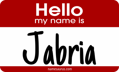 Hello my name is Jabria png download
