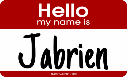 Hello my name is Jabrien png download