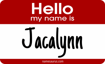 Hello my name is Jacalynn png download