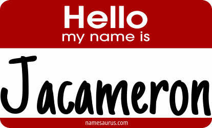 Hello my name is Jacameron png download