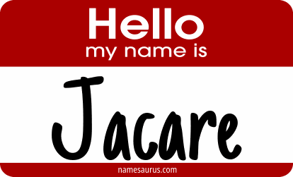 Hello my name is Jacare png download