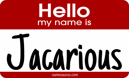 Hello my name is Jacarious png download