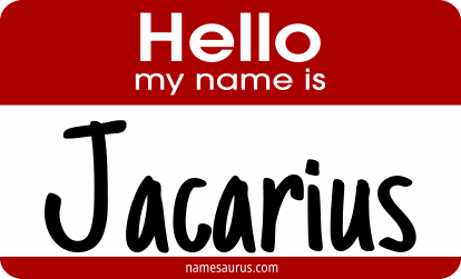 Hello my name is Jacarius png download