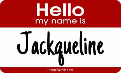Hello my name is Jackqueline png download
