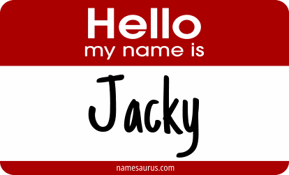 Hello my name is Jacky png download