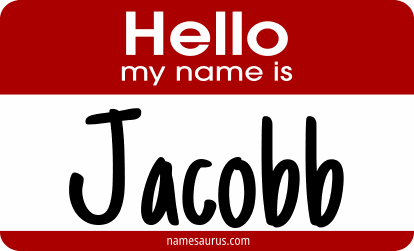Hello my name is Jacobb png download