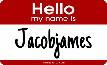 Hello my name is Jacobjames png download