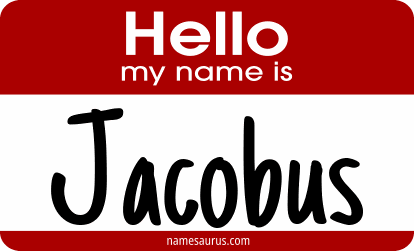 Hello my name is Jacobus png download