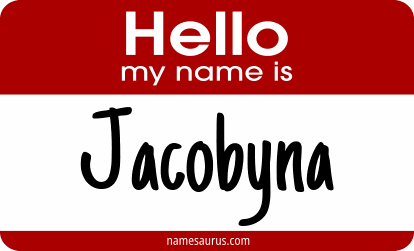 Hello my name is Jacobyna png download