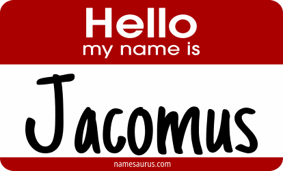 Hello my name is Jacomus png download