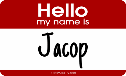 Hello my name is Jacop png download