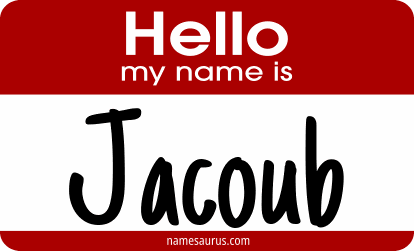 Hello my name is Jacoub png download