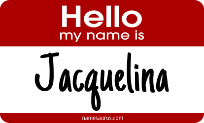 Hello my name is Jacquelina png download