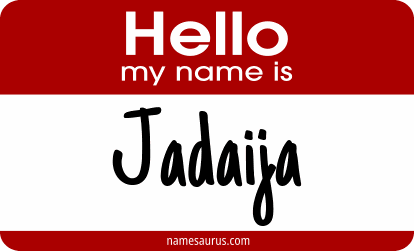 Hello my name is Jadaija png download