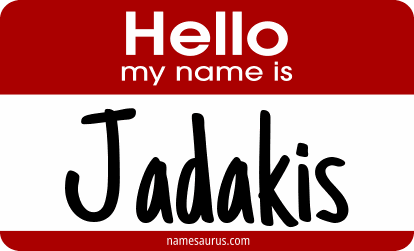 Hello my name is Jadakis png download