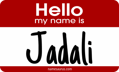 Hello my name is Jadali png download