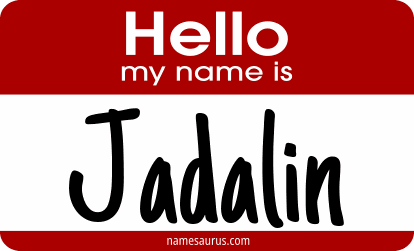 Hello my name is Jadalin png download