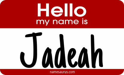 Hello my name is Jadeah png download