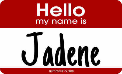 Hello my name is Jadene png download