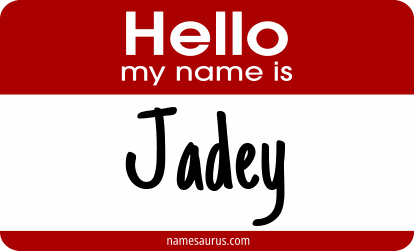 Hello my name is Jadey png download