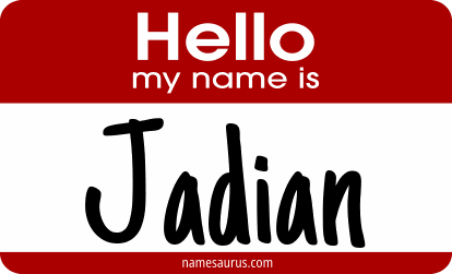 Hello my name is Jadian png download