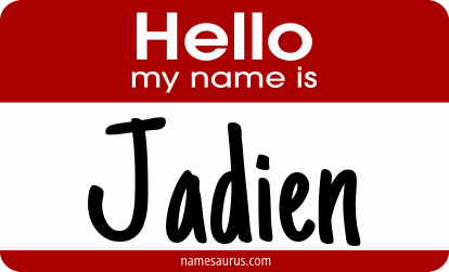 Hello my name is Jadien png download