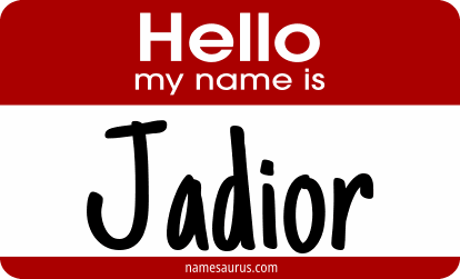 Hello my name is Jadior png download