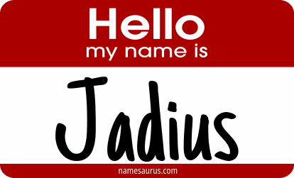Hello my name is Jadius png download