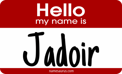 Hello my name is Jadoir png download
