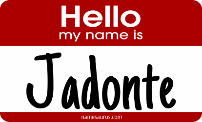 Hello my name is Jadonte png download