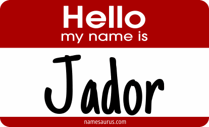 Hello my name is Jador png download