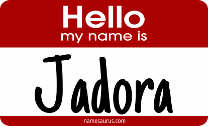 Hello my name is Jadora png download