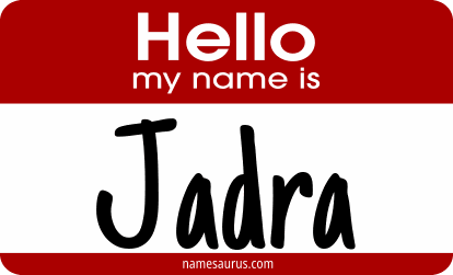 Hello my name is Jadra png download