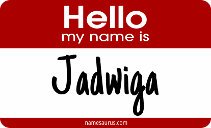 Hello my name is Jadwiga png download