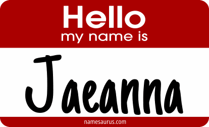 Hello my name is Jaeanna png download