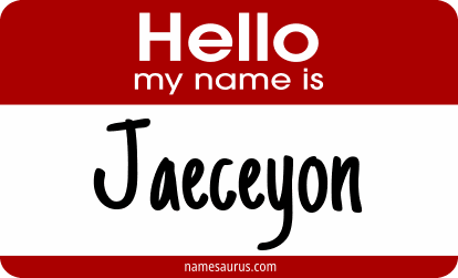 Hello my name is Jaeceyon png download