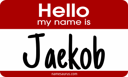 Hello my name is Jaekob png download