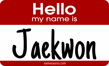 Hello my name is Jaekwon png download