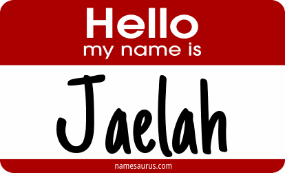 Hello my name is Jaelah png download