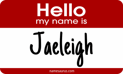 Hello my name is Jaeleigh png download