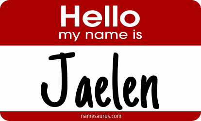 Hello my name is Jaelen png download